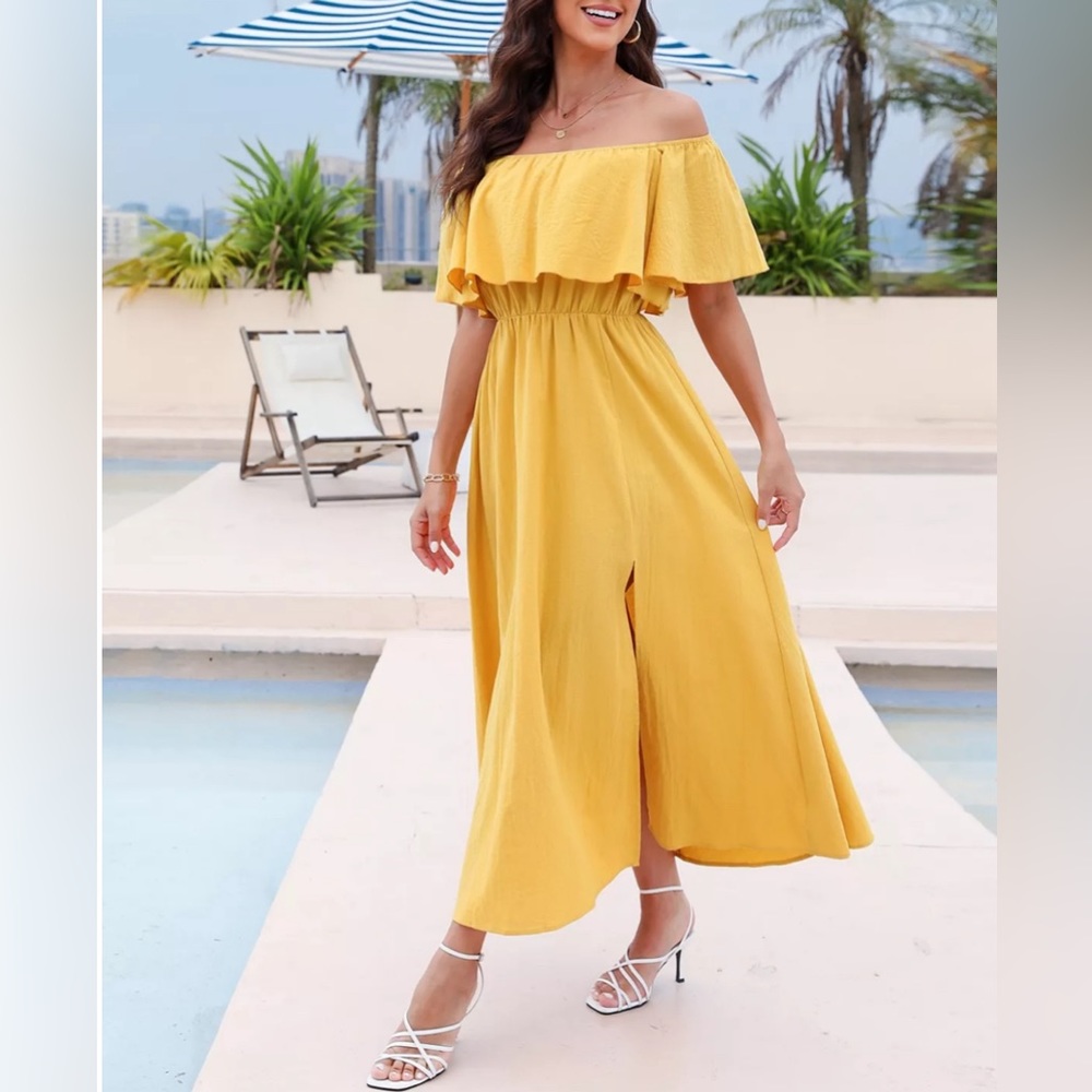 3/$20 Cupshe Women's Summer Off-the-Shoulder Cover Up Dress